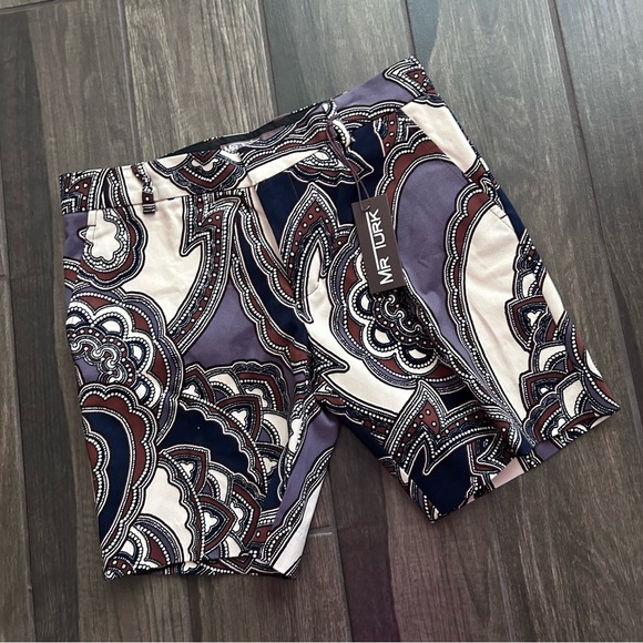 NWT Mr. Turk Lawrence Short Paisley Print Sz 29 Men’s - Picture 1 of 6